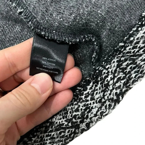 Simply Vera Wang Gray Heather Knit Blazer Jacket S - Picture 4 of 4